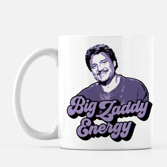 Pedro Pascal Big Zaddy Energy Mug by The Spotted Olive insitu