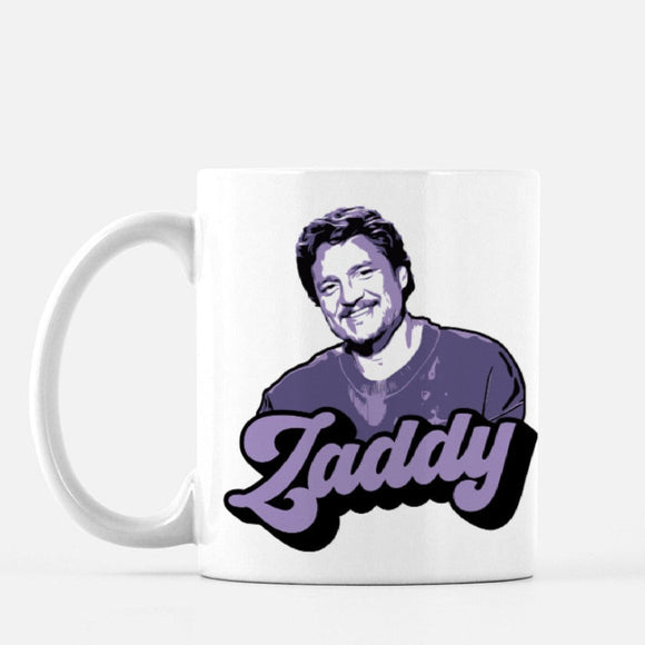 Pedro Pascal Zaddy Mug by The Spotted Olive insitu