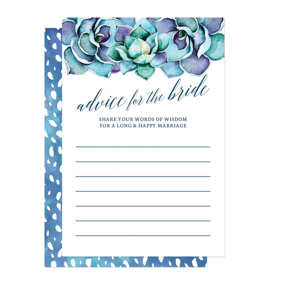 Succulent Garden Advice For The Bride Cards by The Spotted Olive