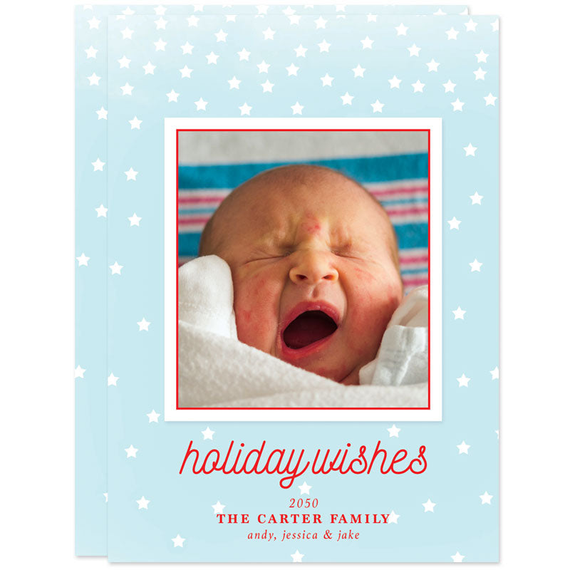 Holiday Stars Christmas Photo Cards by The Spotted Olive
