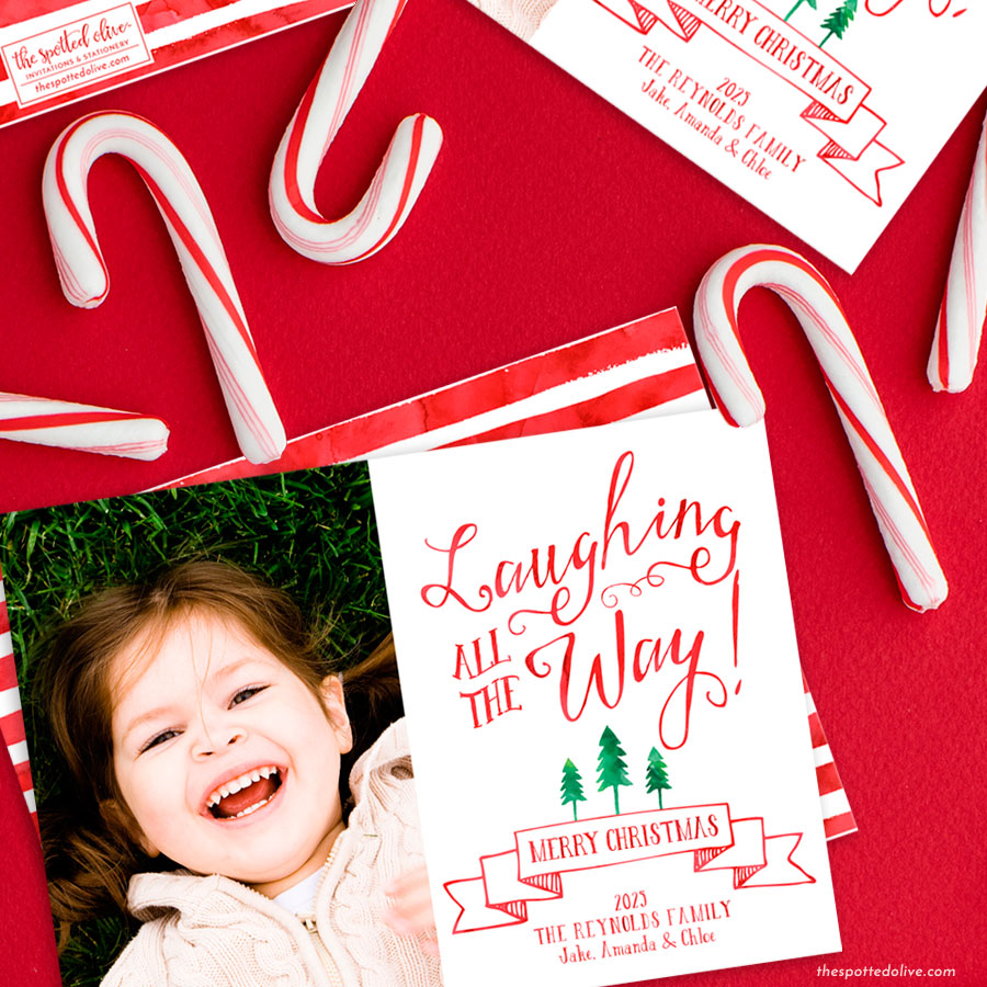 Christmas Photo Cards - Laughing All The Way
