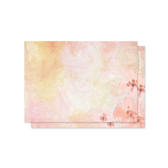 Pretty Peach Floral RSVP Cards by The Spotted Olive
