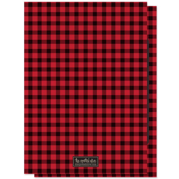 Bachelor Party Invitations - Red & Black Buffalo Check Stag Party - The Spotted Olive