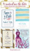 4 Nautical Save The Dates For Your Seaside Wedding Celebration