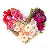 Happy Valentine's Day Flower Heart