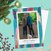 Colorful Abstract Art Foil Holiday Cards by The Spotted Olive