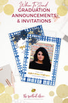 Painted Plaid Graduation Announcements by The Spotted Olive