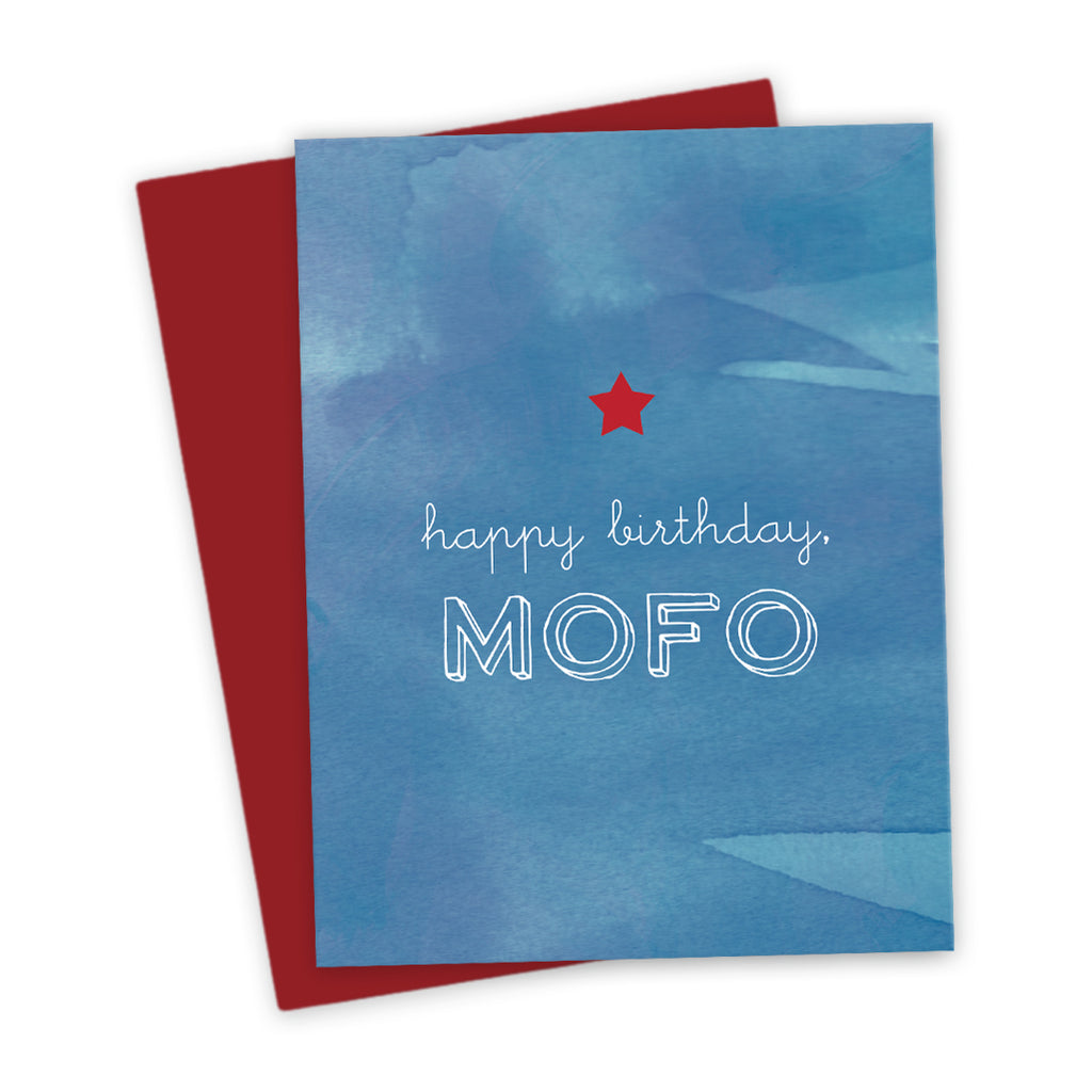 Birthday Card - Happy Birthday, Mofo