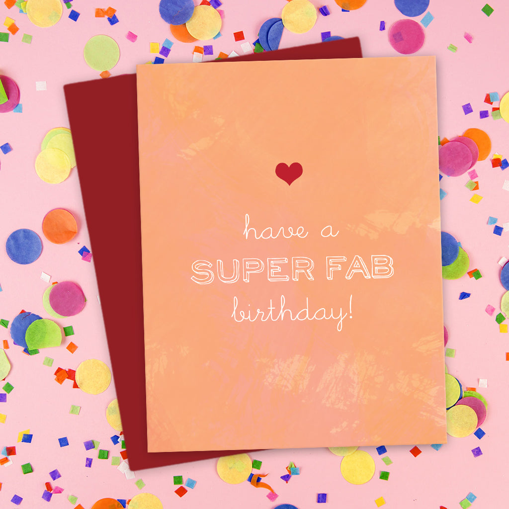 Super Fab Birthday Card by The Spotted Olive - Scene