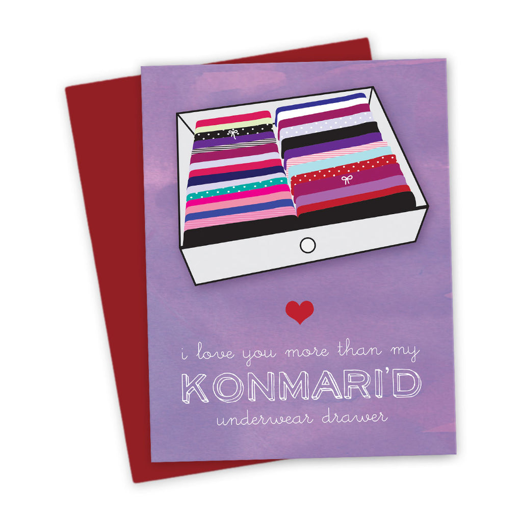 Love Card - Konmari Underwear Drawer