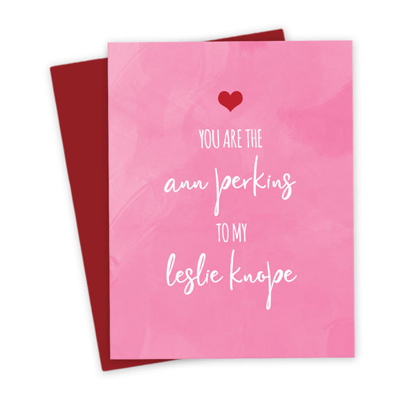 Ann To My Leslie Galentine Card by The Spotted Olive - Scene