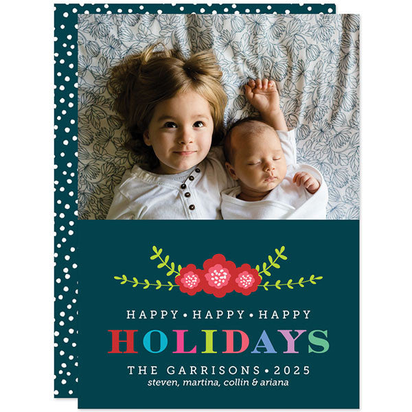 Colorful Holidays Christmas Photo Cards by The Spotted Olive