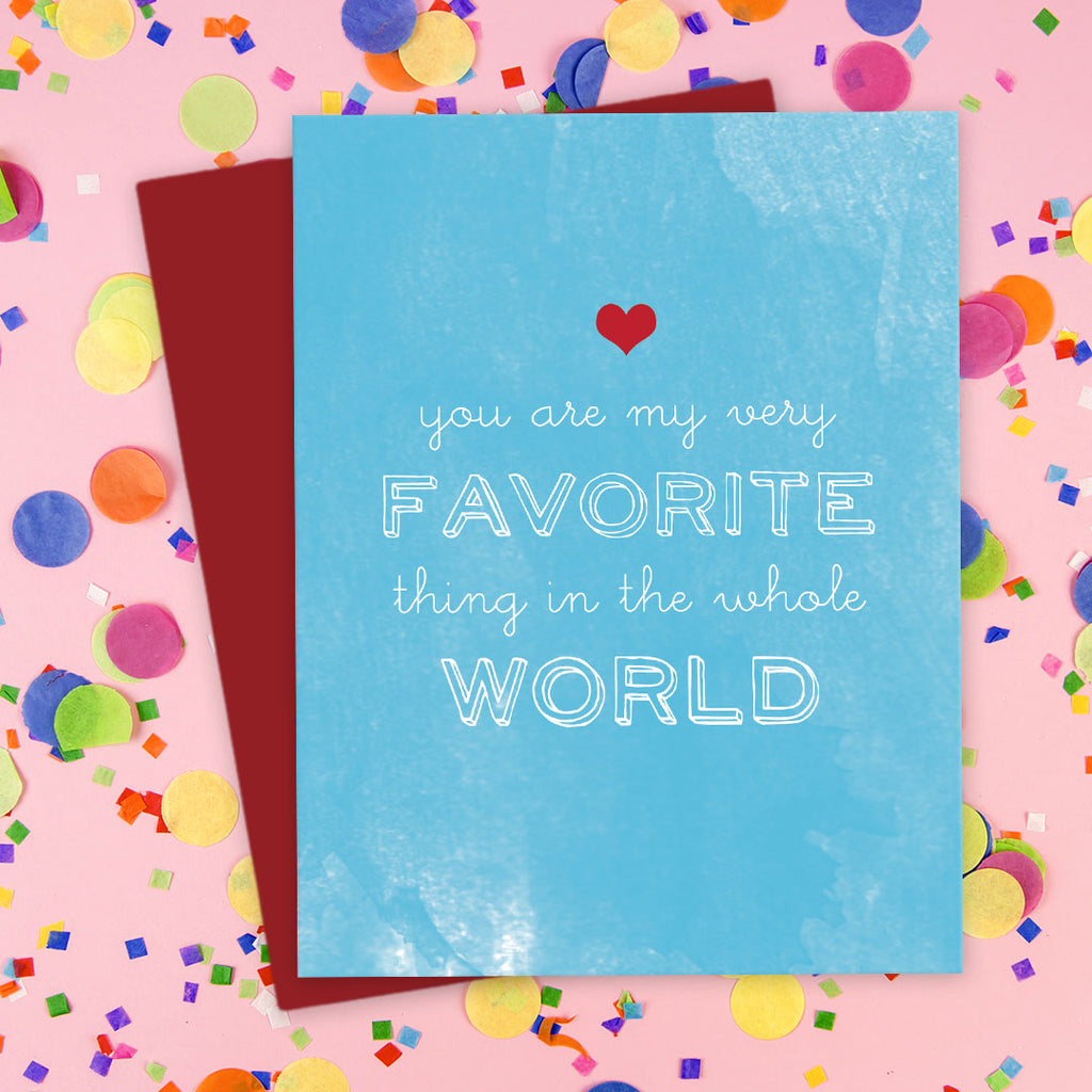 You’re My Favorite Thing Card by The Spotted Olive - Scene