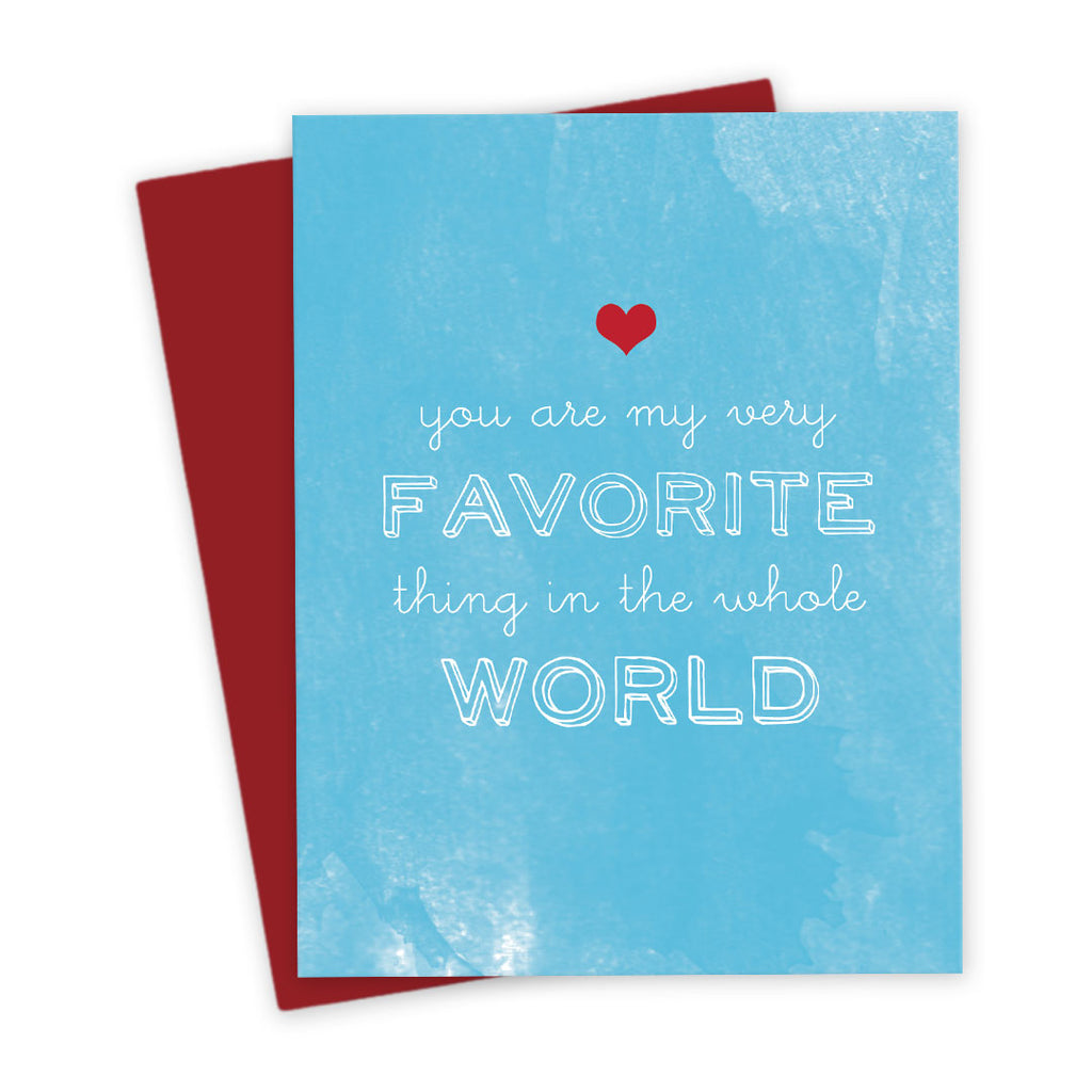 You’re My Favorite Thing Card by The Spotted Olive