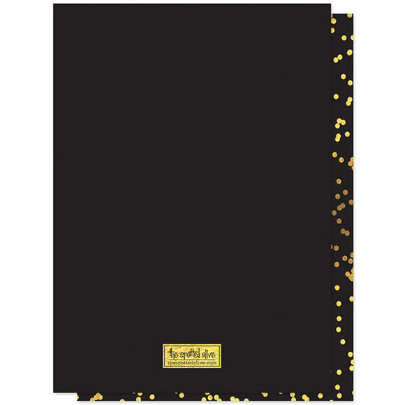 Gold Confetti New Year's Eve Countdown Party Invitations by The Spotted Olive