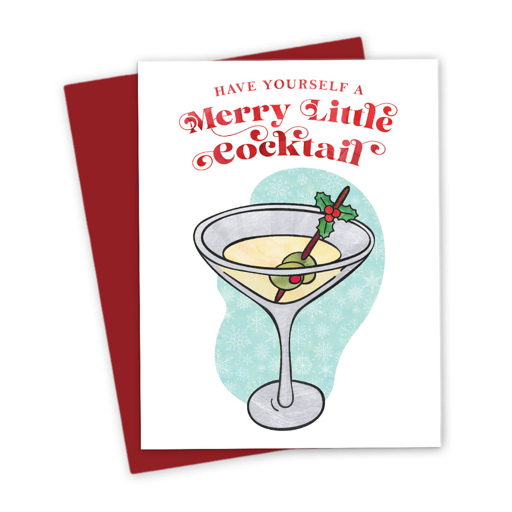Merry Little Cocktail Holiday Card