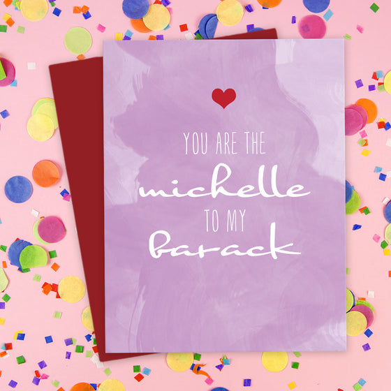 You Are The Michelle To My Barack Card by The Spotted Olive - Scene