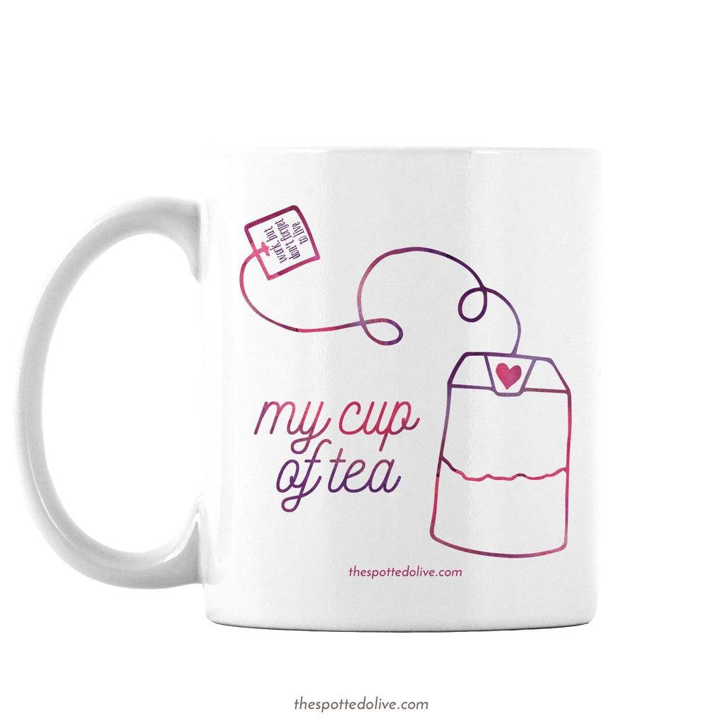 My Cup of Tea Mug by The Spotted Olive - Left