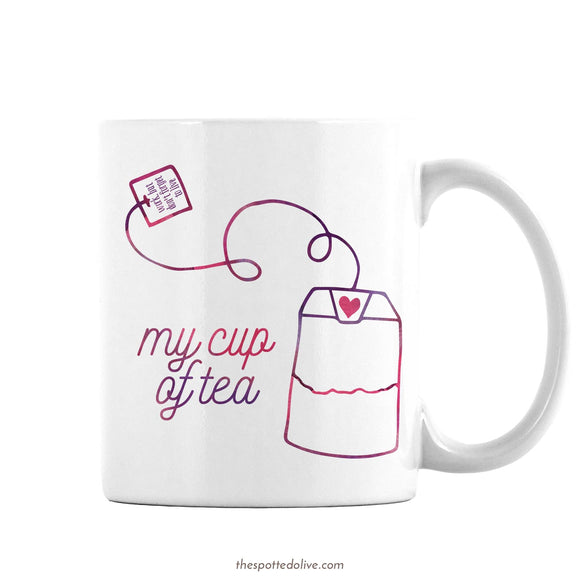 My Cup of Tea Mug by The Spotted Olive - Left