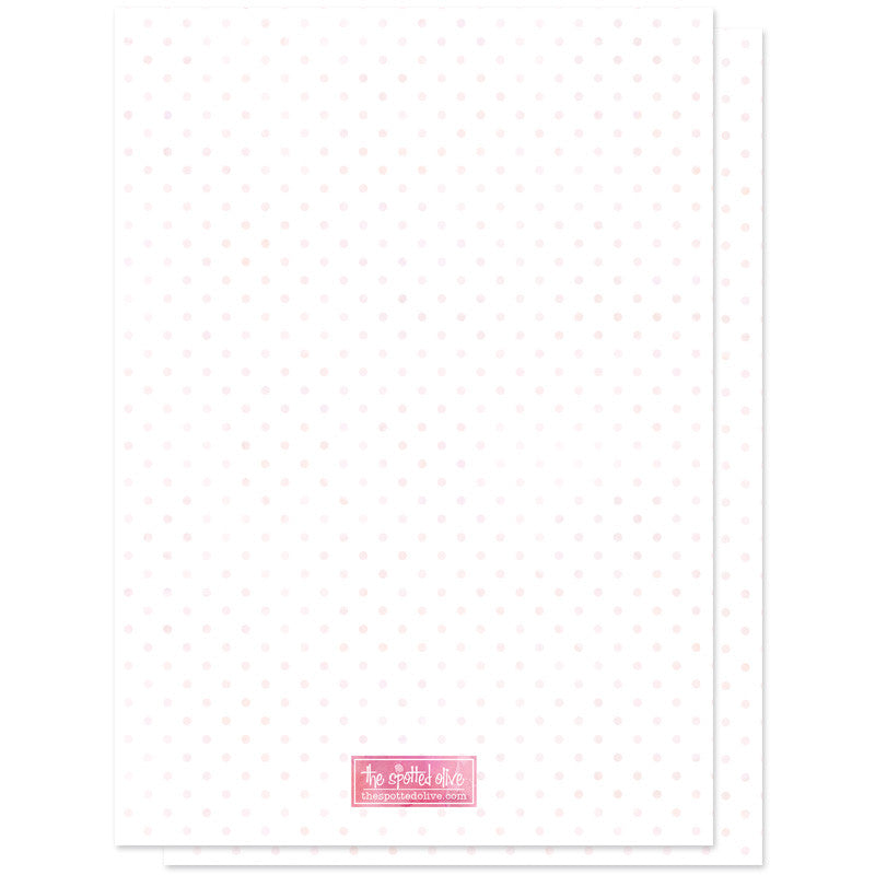 Oh Baby Fun Frame Birth Announcements - Pink - Back