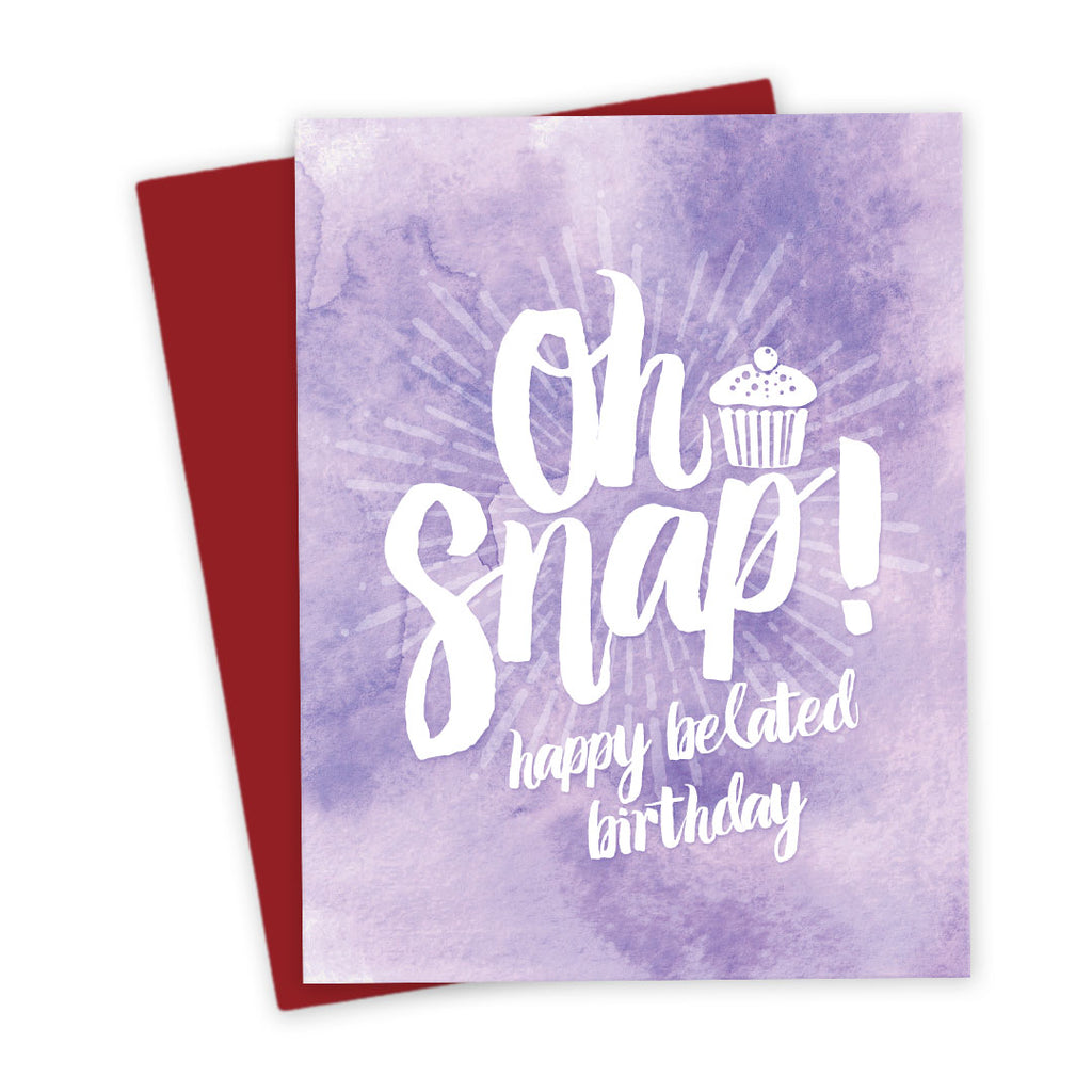 Oh Snap! Belated Birthday Card by The Spotted Olive