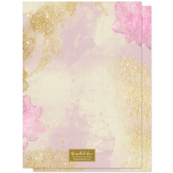 Pink & Gold Pixie Dust Sweet 16 Invitations by The Spotted Olive