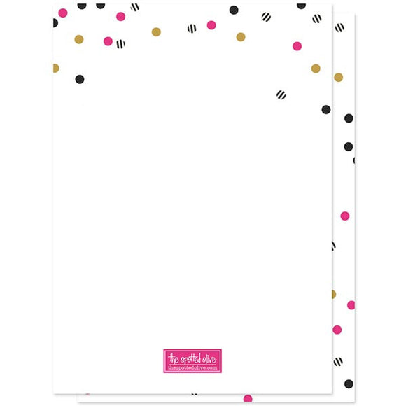 Striped Confetti Graduation Party Invitations by The Spotted Olive