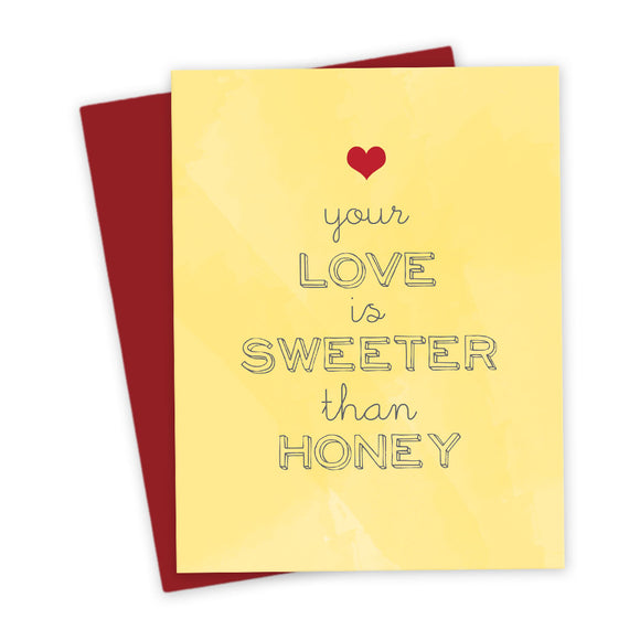 Your Love Is Sweeter Than Honey Card by The Spotted Olive - Scene