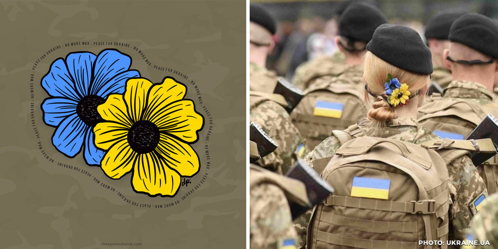 Peace for Ukraine Flowers Printable Art Download