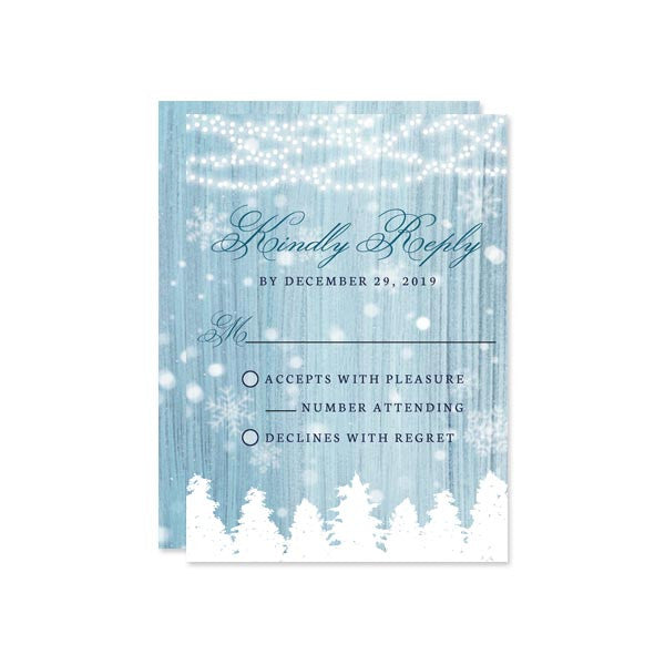 Winter Wonderland RSVP Cards by The Spotted Olive