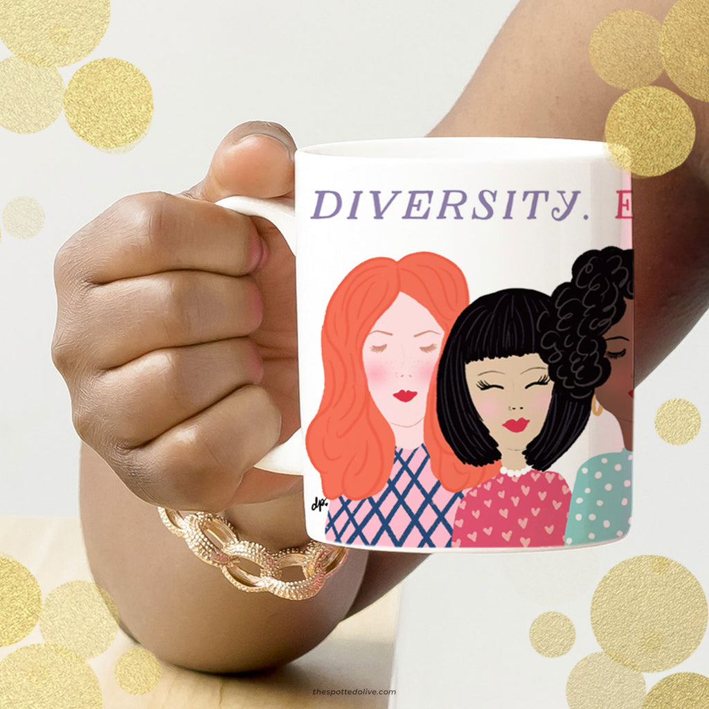 Women of the World Mug by The Spotted Olive - Scene 1