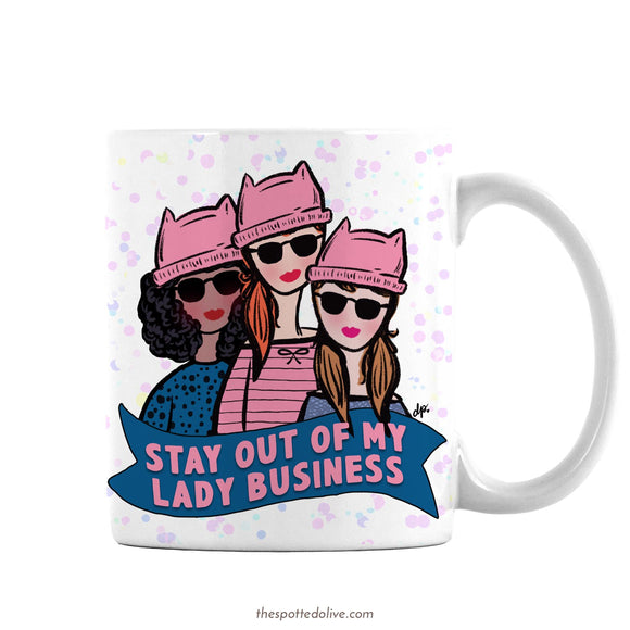 Women's Rights Lady Business Mug by The Spotted Olive - Left